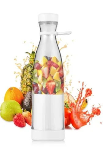 Nikadu UPE23BLNBE Mini Juice Taşınabilir Blender Plastik Şişe Smoothie Milkshake Usb Şarj Edilebilir 420 Ml.