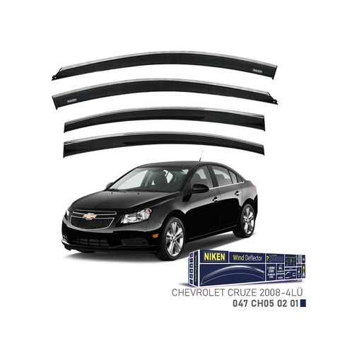 Niken 122395765 Chevrolet Cruze Kromlu Cam Rüzgarlığı 4&apos Lü 2008+ Sonrası Uyu