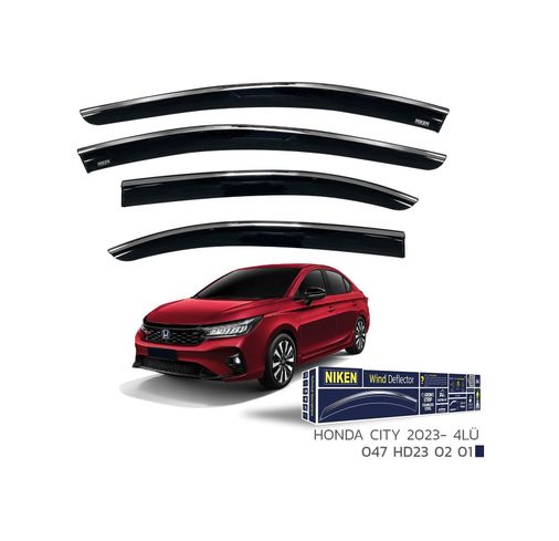Niken 122396189 Honda City Cam Rüzgarlığı Kromlu 4&apos Lü 2023+ Sonrası