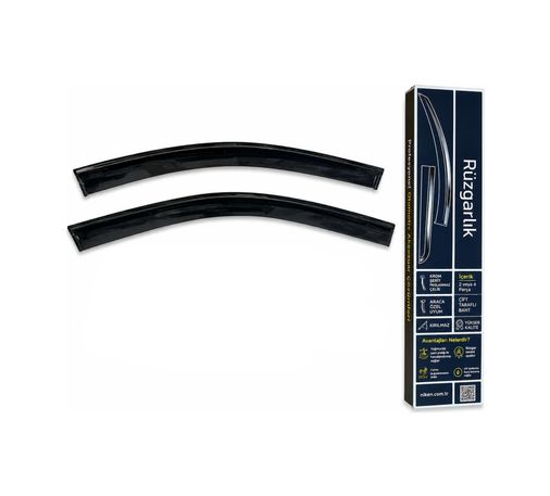 Niken 126275341 Vw Caddy Cam Rüzgarlığı Siyah Kromlu 2020+ Sonrası Blackedition