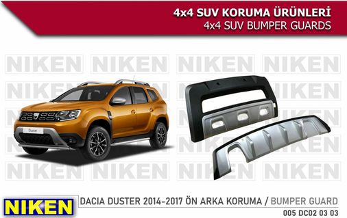 Niken 40471528 Dacia Duster Ön Arka Koruma 2014-2017 Oem Model