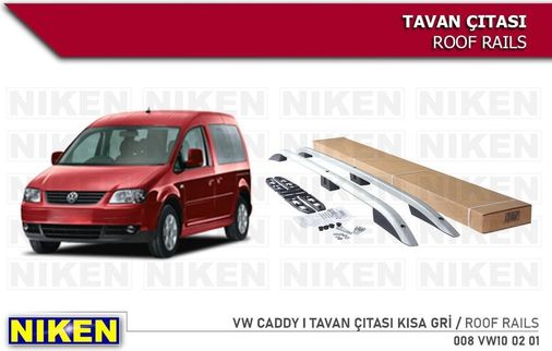 Niken 40701954 Vw Caddy I Maxı Tavan Çıtası Uzun Gri 2005-2010 Arası Modeller Uy