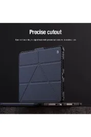 NİLLKİN Apple iPad Pro 11 M4 2024 Yatay ve Dikey Standlı Darbe Dayanıklı Tablet Kılıfı