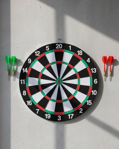 Nm-store 119489184 Ev Ve Oyun Alanları İçin Dart Tahtası 12 İnç 4 Dart Oku Dahil