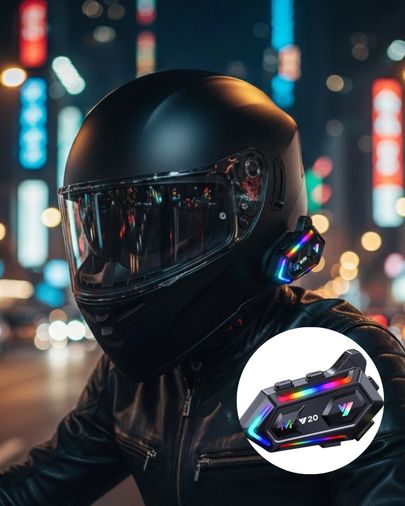Nm-store 120434558 Ipx6 Su Geçirmez Intercom 1000M Bağlantı 1000Mah Batarya Rgb Işıklı