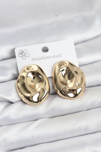 Nm-store BKP11837-BLNC 316L Çelik Gold Renk Vintage Model Kadın Küpe Çok Renkli