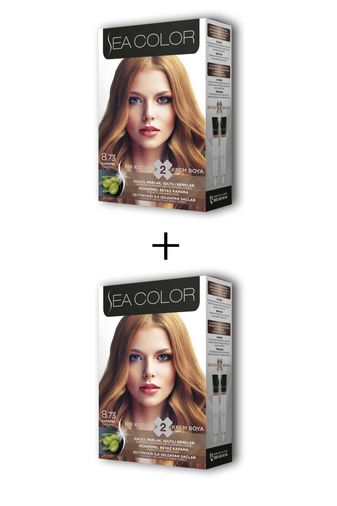 No:8.73No:8.73 Sea Color 2X2 Tüp Krem Saç Boyası Seti Karamel No:8.73