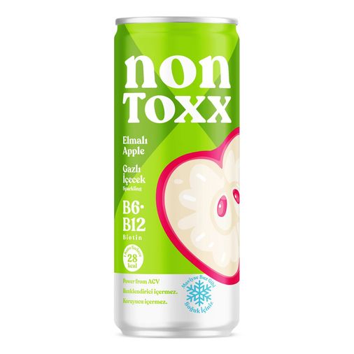 nontoxx98988 Non Toxx Nontoxx Elmalı, Sirkeli, Gazlı İçecek 250 Ml