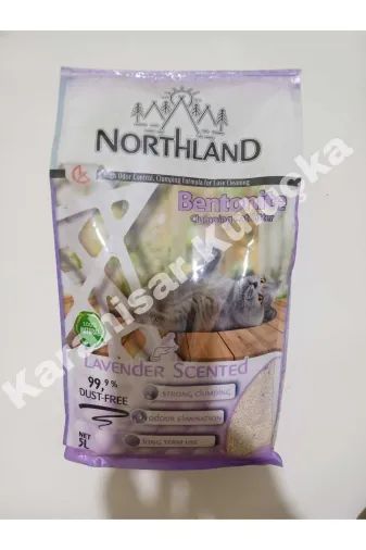 NORTHLAND KRHLAKOBESÜTO5 Lavanta Kokulu Bentonit Süper Topaklanan Kedi Kumu 5 Lt