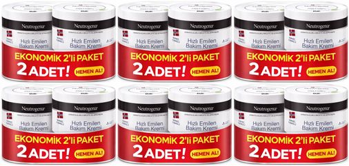 Norveç Formülü Hızlı Emilen Bakım Kremi 200ML+200ML 400ML Avantaj PK (6 Lı Set)