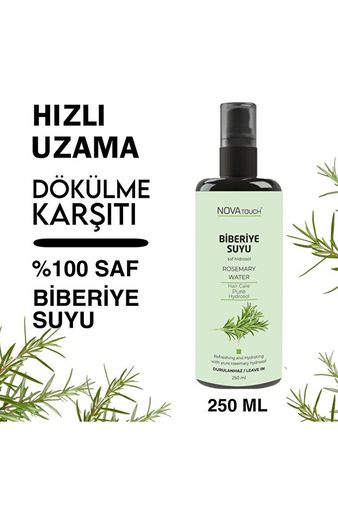 Nova Touch Bgil2wvtXb Keratin Biberiye Suyu Dökülme Karşıtı Ve Saç Uzamasını Destekleyici Saç Toniği %100 Doğal 250 Ml