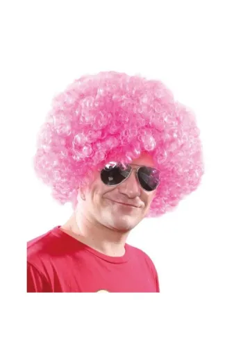 NW NessiWorld casaxmlSMR-E084--1 Açık Pembe Renk Kıvırcık Afro Bonus Peruk