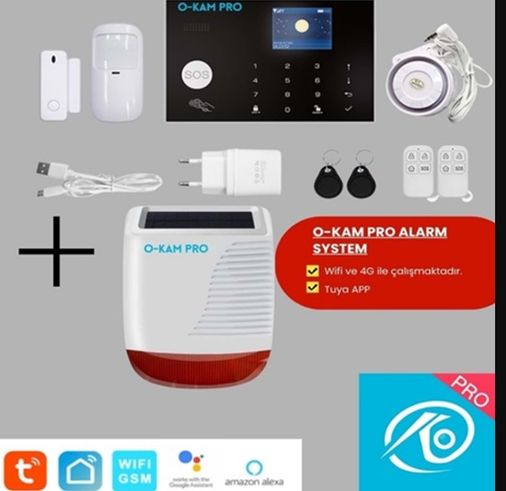 O-Kam 3030 Tuya App 4G Wi-fi Alarm Seti