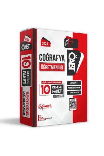 OABTCografya4048 2024 Öabt Coğrafya Öğretmenliği 10Lu Paket Deneme D. Çözümlü Tg Anamorfik Yayınları