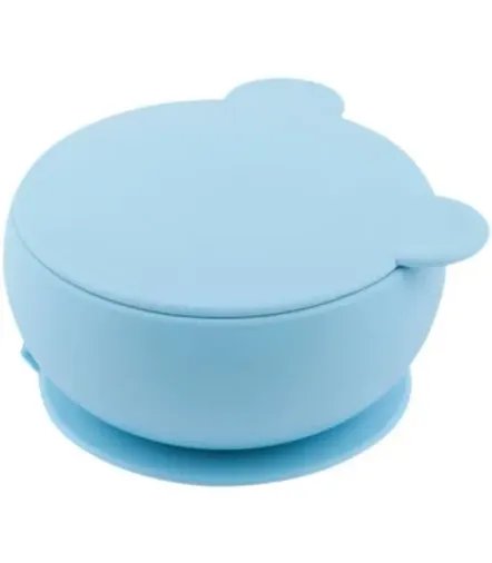 OiOi Silikon Kapaklı Kase Mineral Blue