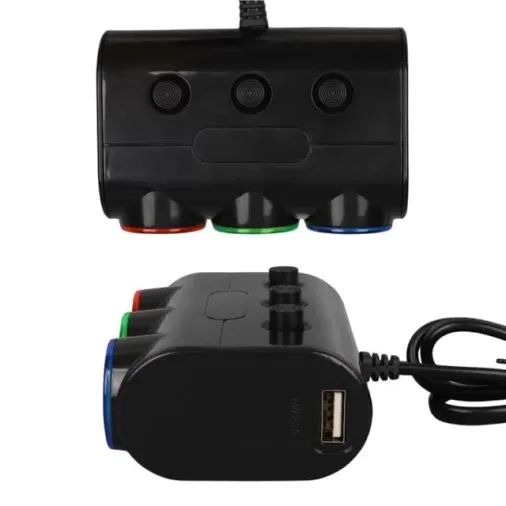 Olesson 1523 12-24v Çift Usb Girişli 120w 80cm Kablolu 3'lü Araç Çakmak Çoklayıcı