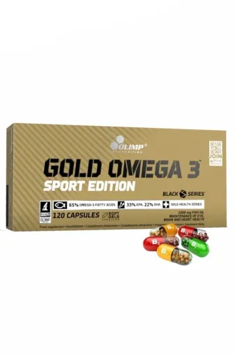 Olimp MYBwassshere Gold Omega 3 Sport Edition 120 Kapsül Balık Yağları E Vitamini Takviye Gıda