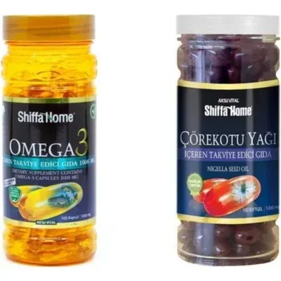 Omega-3 1000 Mg 100 Softjel & Çörek Otu Yağı 1000 Mg 100 Kapsül