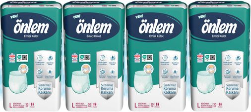Önlem Emici Külot Yetişkin Bezi L - Large - Büyük 120 Adet (4PK*20)