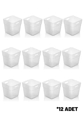 Online Kapında Mutfak-00185 12'li Set Buzdolabı & Kapak Içi Düzenleyici, Organizer Kutu