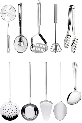Online Kapında Mutfak-00368 Onlinekapında 10Parçasunumhazırlamaservis,patates Ezici,makarna Maşası,kevgir,salatamaşasımutfakseti