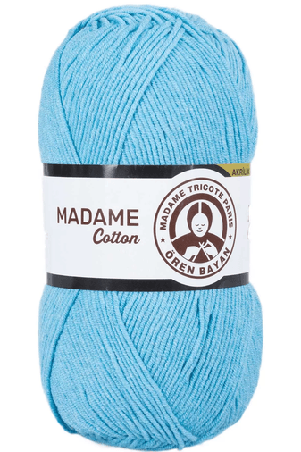 Ören Bayan RT-H4G5M50DKS 1 Adet Madame Cotton El Örgü İpi Yünü 100 Gr 016 Turkuaz