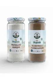 Organik Bebek Muhallebisi Karışımı 300 g + Organik Bebek Pudingi 300 g Seti