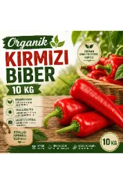 Organik Kırmızı Biber 10 kg