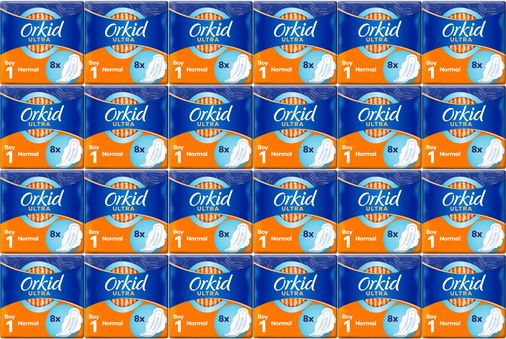 Orkid Hijyenik Ped Ultra Extra Normal 192 Adet Standart Pk (24PK*8)
