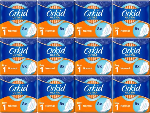 Orkid Hijyenik Ped Ultra Extra Normal 96 Adet Standart Pk (12PK*8)