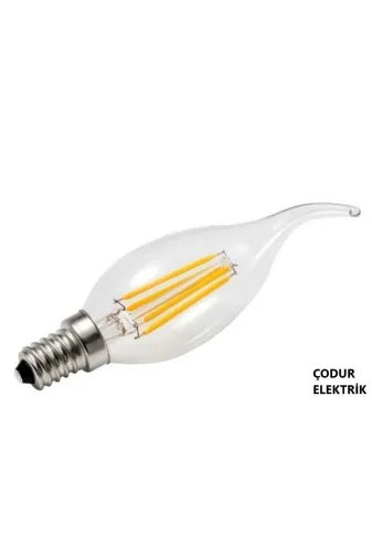 Osaka Light FLED 095_rollback_1769057633025 6W E14 Duylu 2700Kelvin Sarı Işık Led Flemanlı Kıvrık Buji Mum Ampul 650Lümen E Enerji Sınıfı