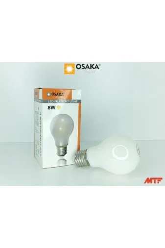 Osaka Light FLED064 8W 3000K Sarı Led Fılament Lıght (Komple Cam) A++ Enerji Tüketimi