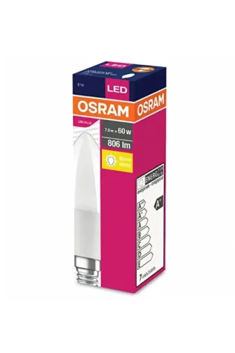 Osram 4058075152915 Led 7.5W 2700K 806Lm E14 Duy Sarı Işık Ampul