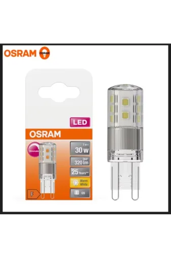 Osram Osram 3w G9 Dimli 3W Dimmer Uyumlu G9 Duylu 2700 Kelvin Sarı Işık F Enerji 320 Lümen Led Kapsul Ampul
