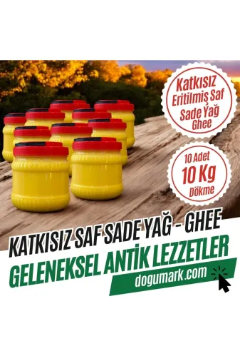 OVADAN SOFRAYA 787491-trt (10 Kg Pet) Katkısız Sade Sarı Yağ - Eritilmiş Saf - Ghee (10 Kg Pet) Dökme