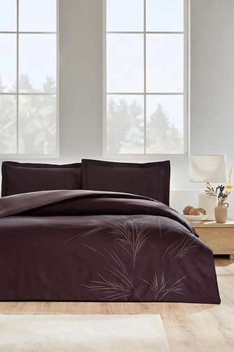 Özdilek Ranforce -Arundo Kahve- Battal Boy (King Size) Çift Kişilik Nevresim Takımı