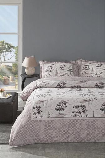 Özdilek Ranforce -Toile De Jouy Pudra- Çift Kişilik Nevresim Takımı