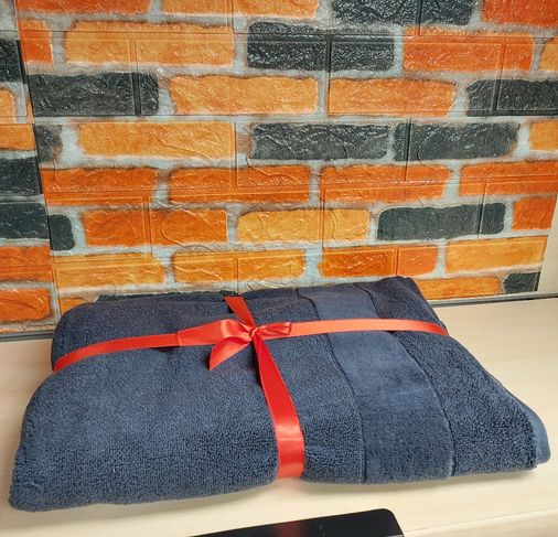 Özdilek Svv Border Yeni Seri Banyo Havlusu (76x147) - Midnight (Gece Mavisi)