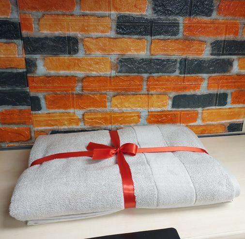 Özdilek Svv Border Yeni Seri Banyo Havlusu (76x147) - Silver (Gri)
