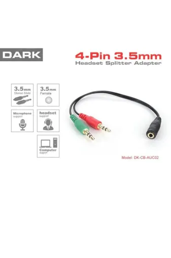 P293407S2790 1X Dişi 2X Erkek Stereo Ses Ara Kablosu