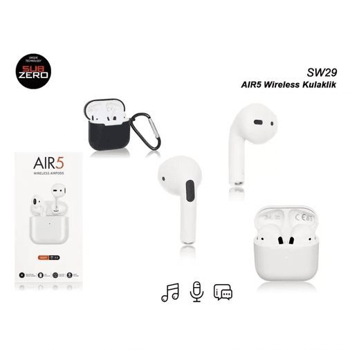 p3jxQZEo8L Subzero Aır5 Sw29 Kılıf Hediyeli Wıreless Beyaz Bluetooth Kulaklık