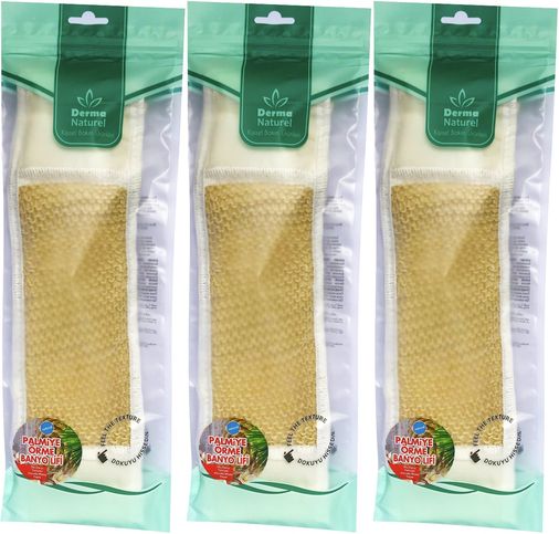 Palmiye Örme İpli Banyo Kemeri (8*24CM) (3 Lü Set)