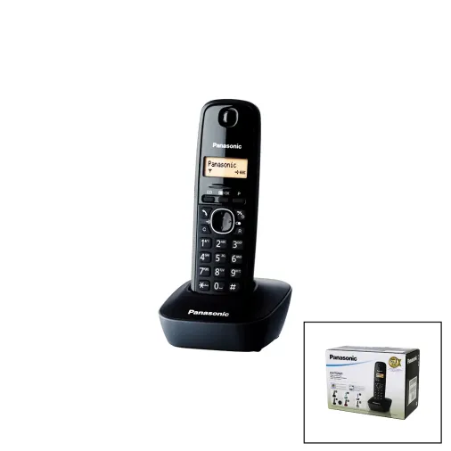 PANASONİC KX-TG1611 SİYAH - OVAL KABLOSUZ DİJİTAL TELSİZ TELEFON (4745)