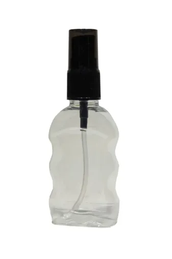 Paradise 86974317114606 100 Adet 50 Ml Sprey Başlıklı Dezenfektan-Kolonya-Parfüm Boş Şişesi Sert Plastik