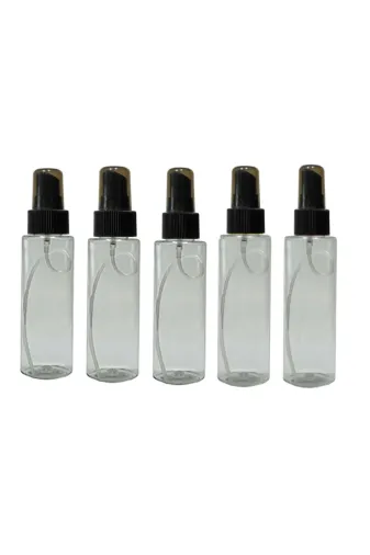 Paradise TYBC8VHOVJXE0NNT88 100 Adet Boş Sprey Kapaklı Kolonya,dezenfekten,parfüm Siyah Kapaklı 35 Ml