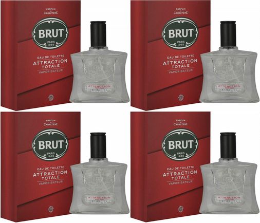 Parfüm Erkek/Men 100ML Attraction Totale Edt (Kırmızı) 4 Lü Set