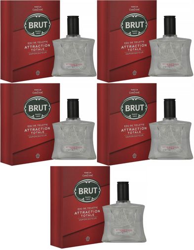 Parfüm Erkek/Men 100ML Attraction Totale Edt (Kırmızı) 5 Li Set