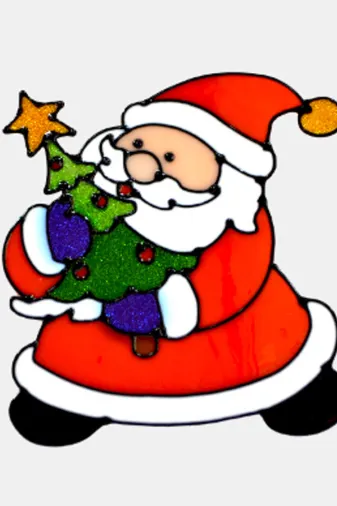 Parti Bulutu PB-YLB-0208 Yılbaşı Noel Baba Sticker