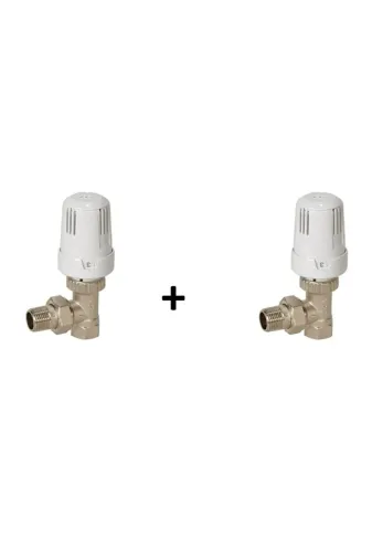 Pasifik Doğalgaz oy2 Eca 1/2 Köşe Termostatik Vana 2'li Paket