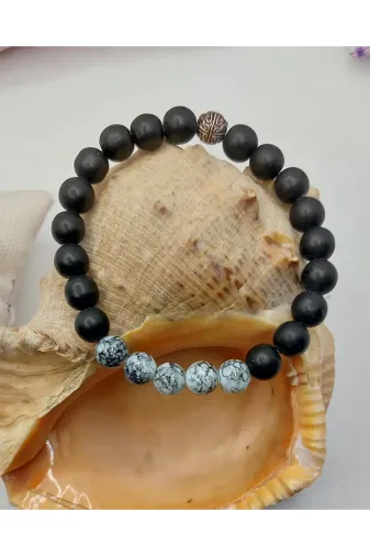 PATİKA SHOP PTKNSCBLK1011 Siyah Oniks, Havlit Bileklik